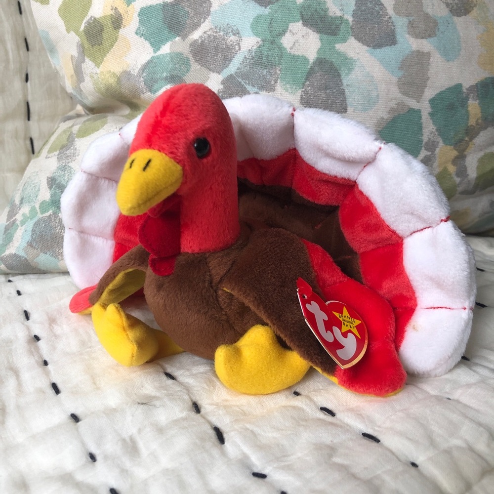 Ty Beanie Baby Gobbles the Turkey 1996